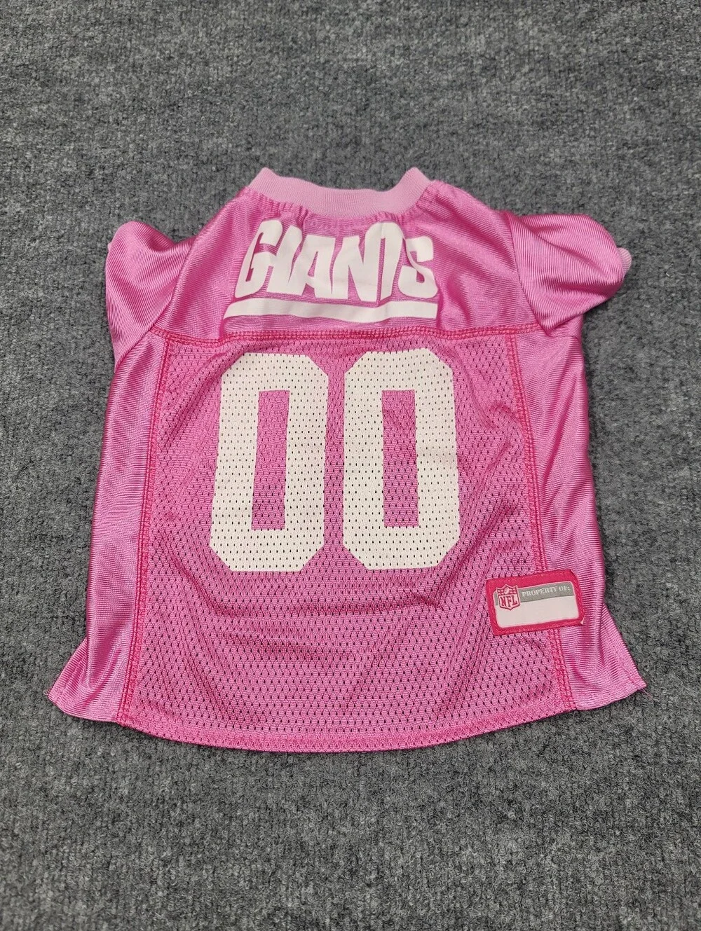 New York Giants Licensed NFL Pets First Jersey Mesh Pink